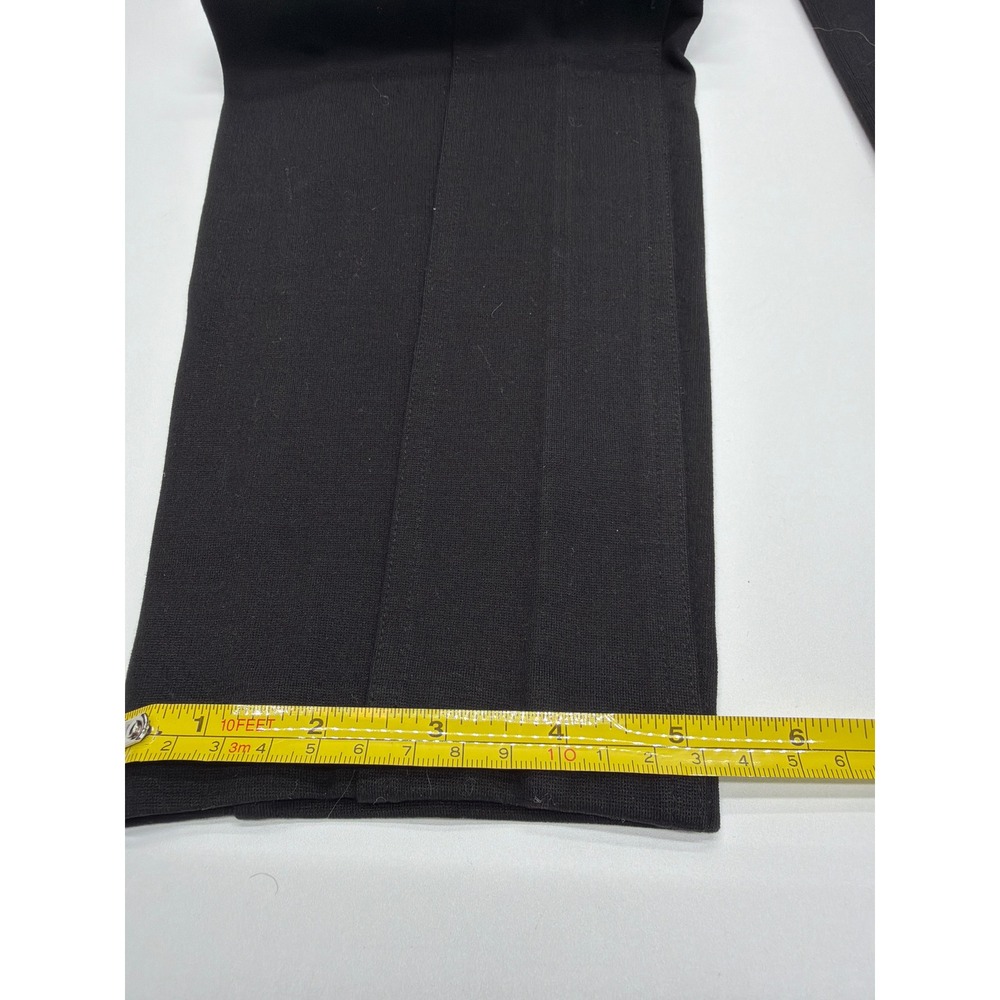 J.Crew Pixie Pants Black Equestrian Skinny Leggings Side Zip 12R Heavy Knit - Picture 3 of 11